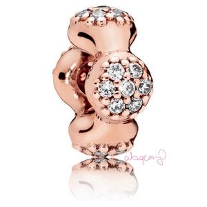 EUC Pandora 787292CZ Pandora Rose Modern LovePods Spacer Charm